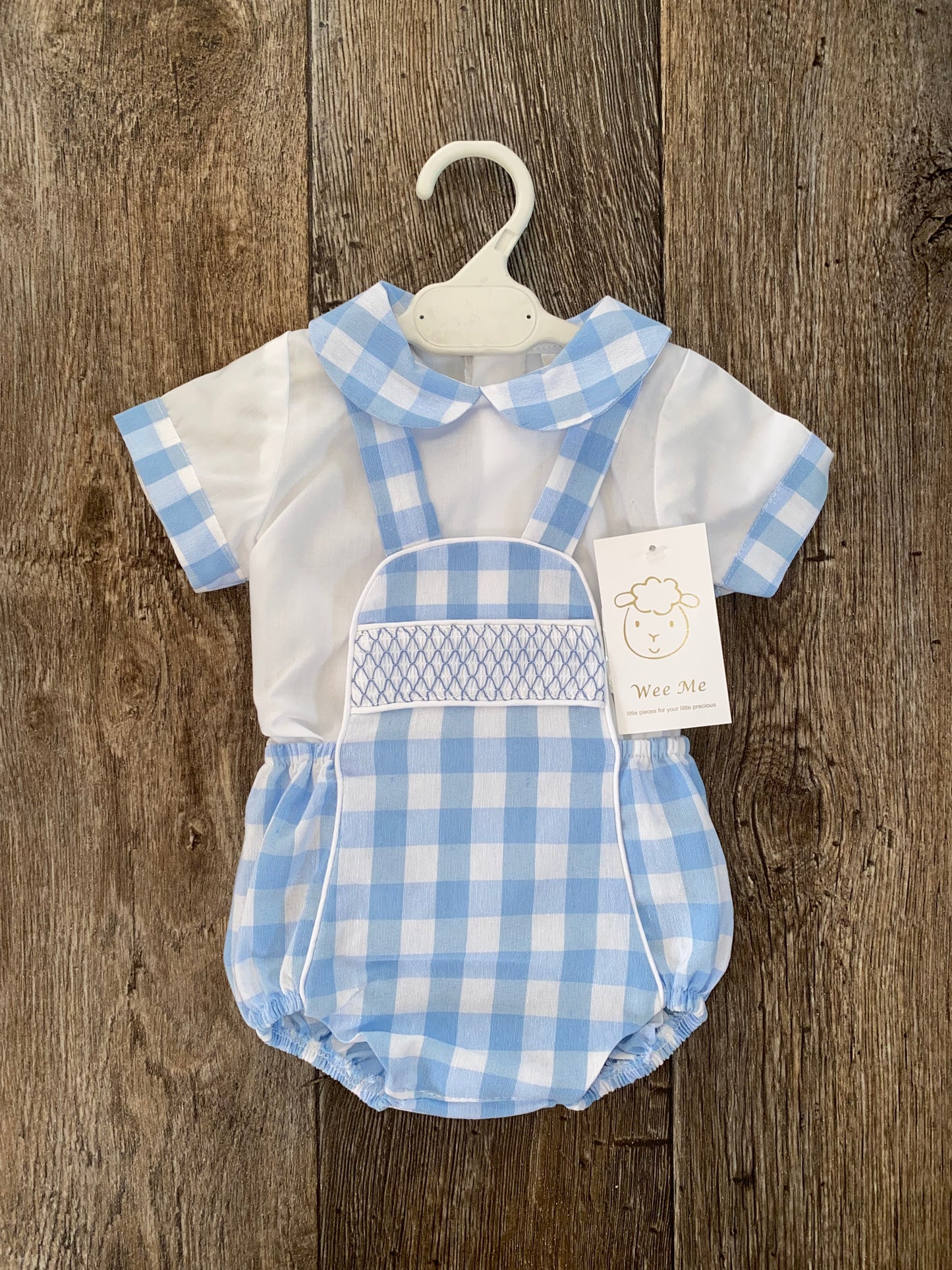 Traditional Wee Me baby boy summer outfit