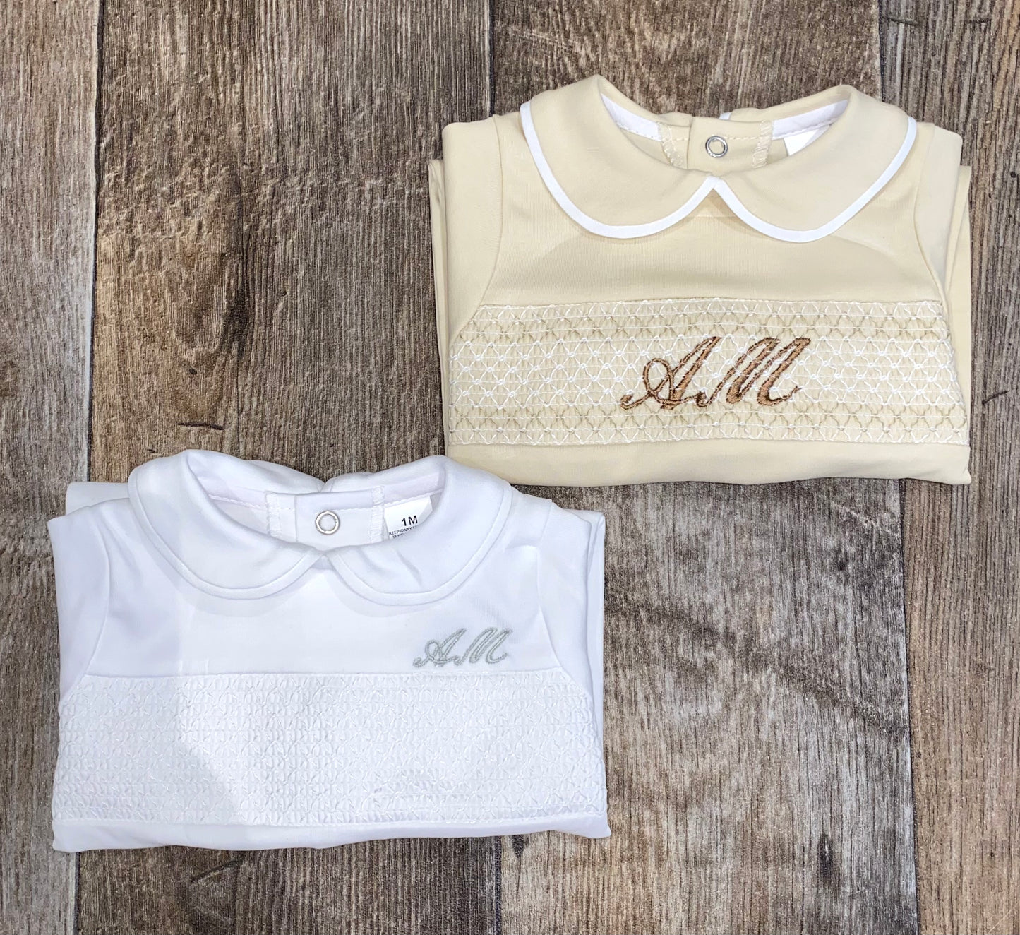 Classic spanish personalised baby babygrow