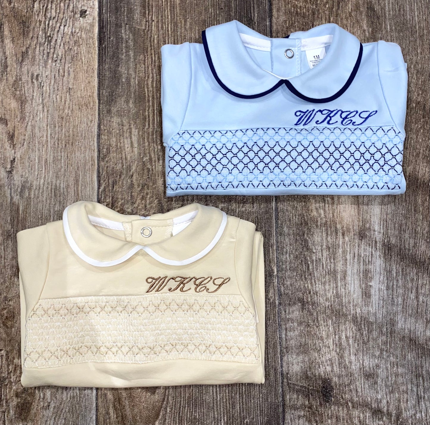  Traditional Spanish baby sleepsuit with embroidered name